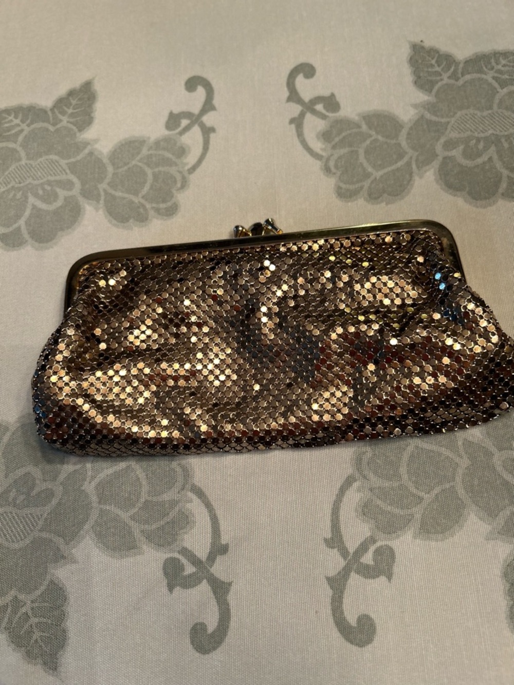 Vintage Whiting & Davis Gold Mesh Evening Clutch